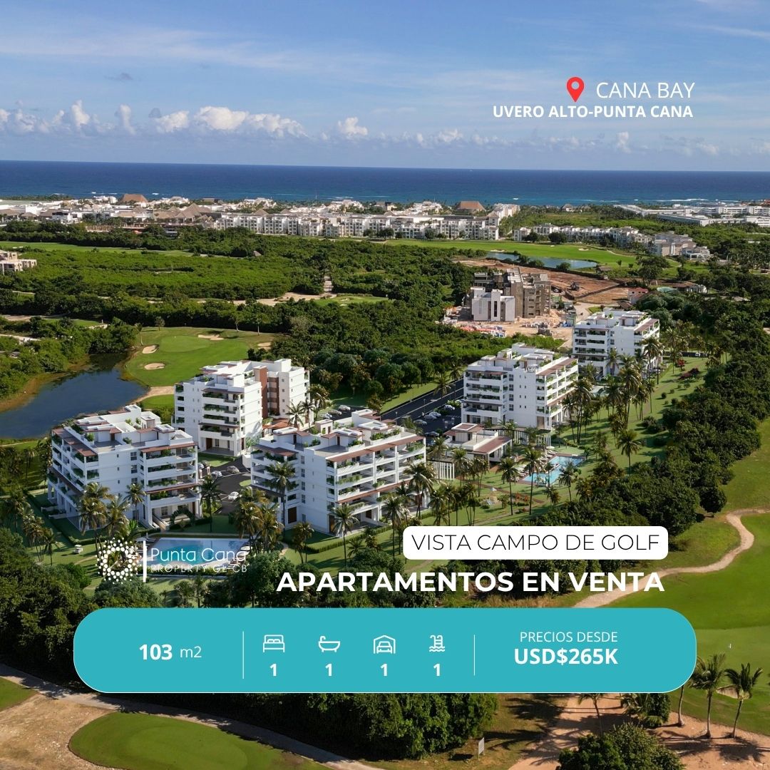 Apartamentos en venta en cana bay resort